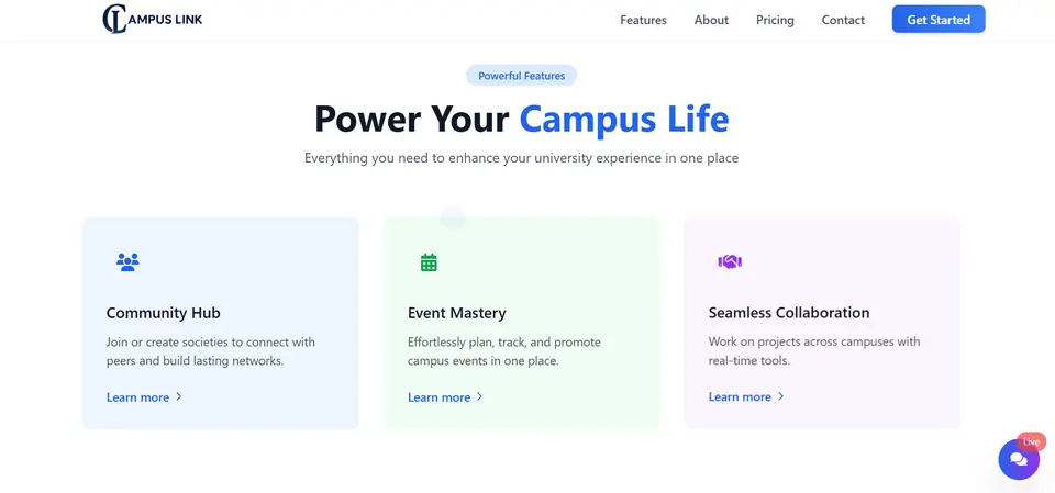 Campus Link — University Societies Platform