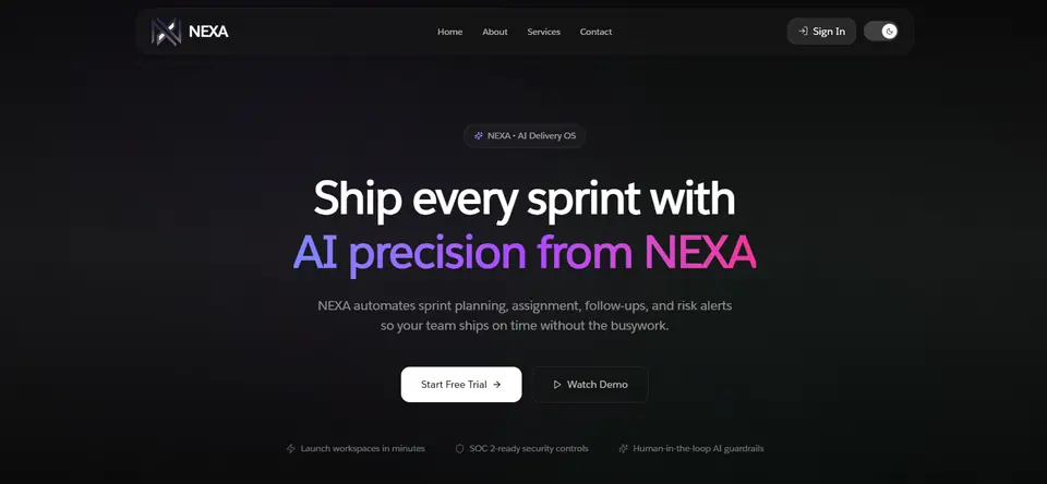 NEXA — AI Driven Project Management Suite