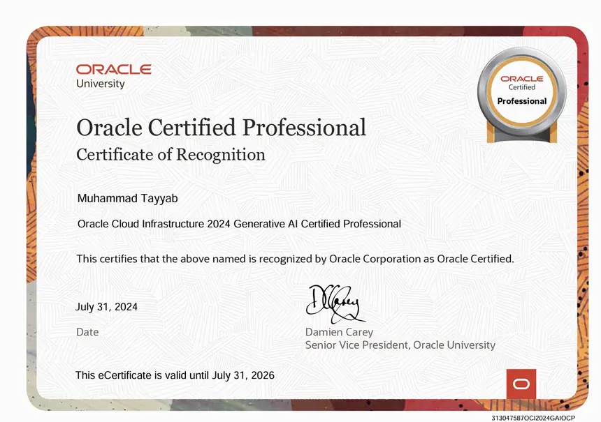 Generative AI Professional Certificate